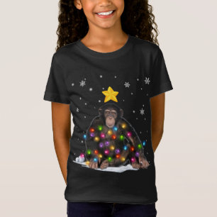 T-Shirt Animaux de singes amusants de Noël Lover Arbre de
