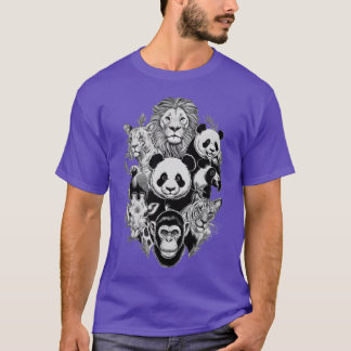 T-shirt Animaux de zoo Faune Anniversaire Fille du zoo