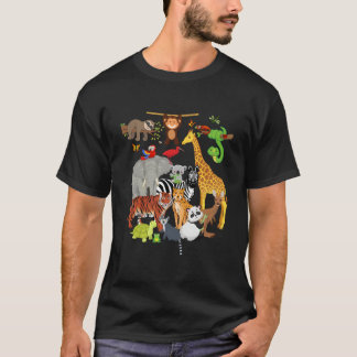 T-shirt Animaux de zoo faune Py Zoo Jour 26 Animaux