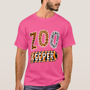 T-shirt Animaux de zoo Fête faune Gardienne de zoo fille