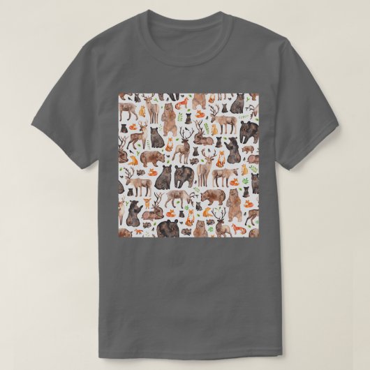 T-shirt Animaux des bois (Design devant)