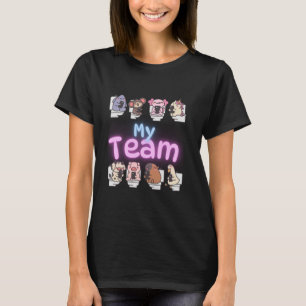T-shirt Animaux d'humour de toilette, Cadeau de salle de b