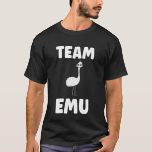 T-shirt Animaux Drôles Émeus Oiseau Minimaliste Équipe Sim