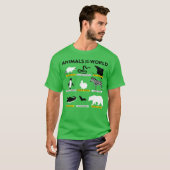 T-shirt ANIMAUX DU MONDE amis (Devant entier)