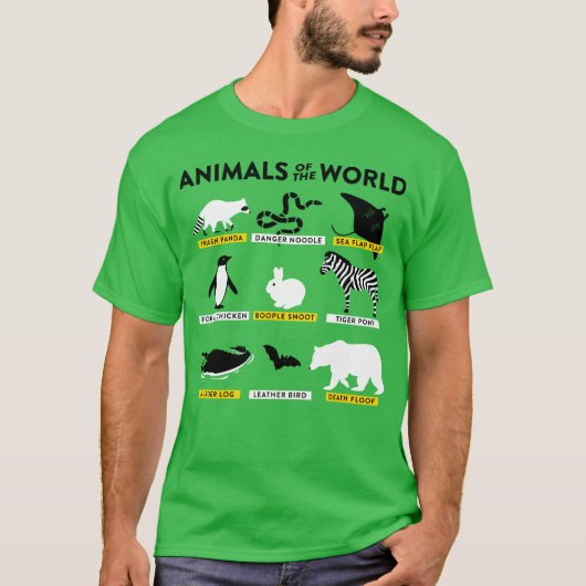 T-shirt ANIMAUX DU MONDE amis (Devant)