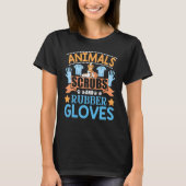 T-shirt Animaux Écrans Et Gants En Caoutchouc Vet Tech Vét (Devant)