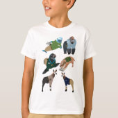 T-shirt Animaux en tant que gardiens de table (Devant)
