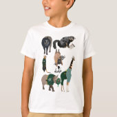 T-shirt Animaux en tant que gardiens de table (Devant)