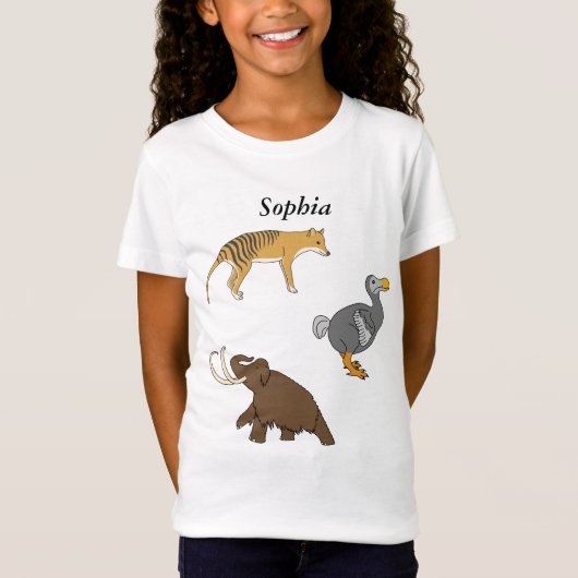 T-Shirt Animaux éteints (Devant)