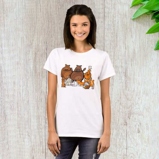 T-shirt Animaux forestiers amusants