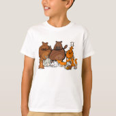T-shirt Animaux forestiers amusants (Devant)