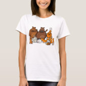 T-shirt Animaux forestiers amusants (Devant)