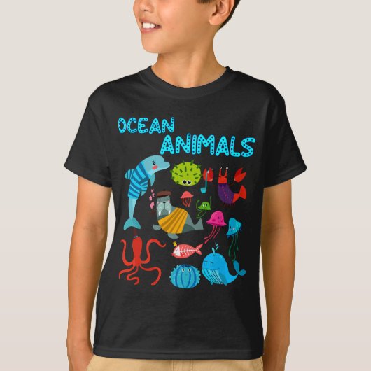 T-shirt Animaux marins Créatures marines sous le Cadeau ma (Devant)
