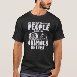 T-shirt Animaux Mieux Introvertir la Distance Sociale Chat