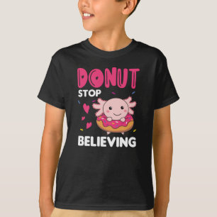 T-shirt Animaux Mignons Axolotl Drôle Dans Le Rose De Donu