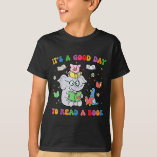 T-shirt Animaux mignons lisent des livres enseignants élèv