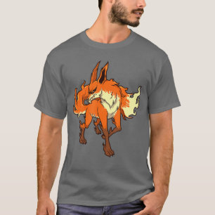 T-shirt Animaux monstres horreur flamme fo drôle