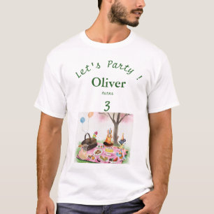 T-shirt Animaux personnalisés pour l'anniversaire des enfa
