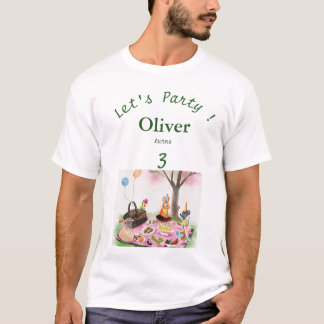 T-shirt Animaux personnalisés pour l'anniversaire des enfa