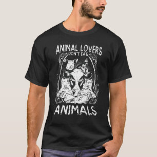 T-shirt Animaux pour les végétariens ou végétariens Viande