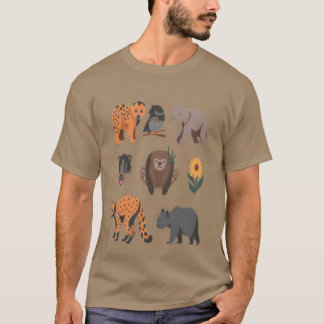 T-shirt Animaux qui ne méritent pas de s'éteindre fille