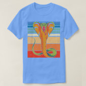 T-shirt Animaux Retro Cobra Reptile Lover Animal Snake (Design devant)