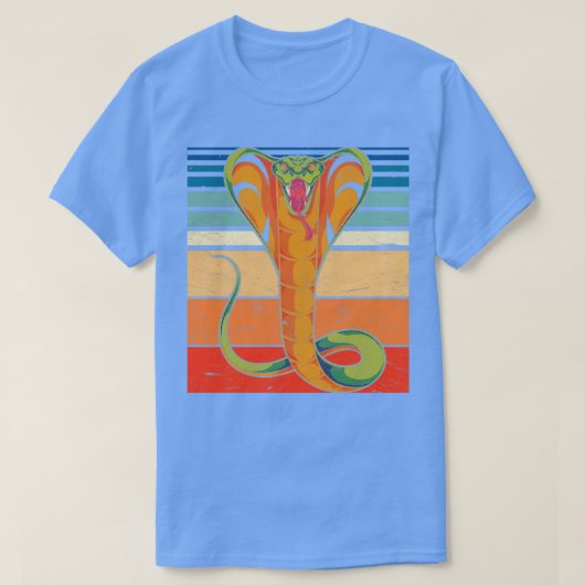 T-shirt Animaux Retro Cobra Reptile Lover Animal Snake (Design devant)