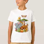 T-shirt Animaux sauvages (Devant)
