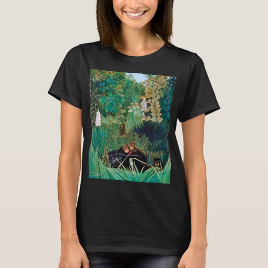 T-shirt Animaux sauvages dans la forêt tropicale (Devant)