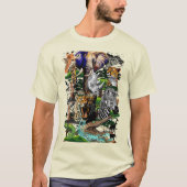T-shirt Animaux sauvages de la Savane africaine (Devant)