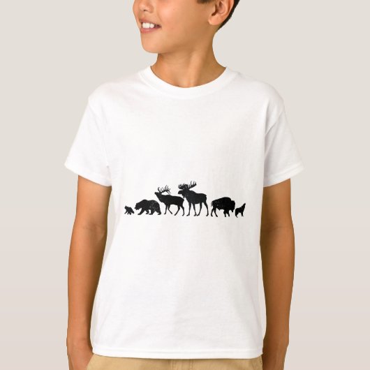 T-shirt Animaux sauvages de Yellowstone (Devant)