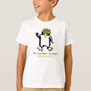 T-shirt Animaux sauvages - PENGUIN aux yeux jaunes -Faune