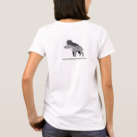 T-shirt Animaux sauvages -Vayan warty PIG -Warthog (Dos)