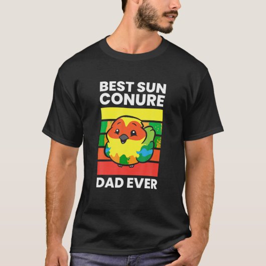 T-shirt Animaux Sun Conure Meilleur Soleil Conure Papa Jam (Devant)