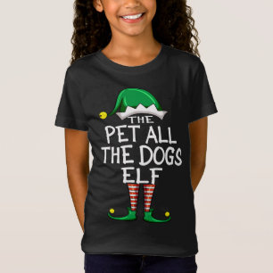 T-Shirt Animaux Tous Les Chiens Elf Correspondant À Noël P