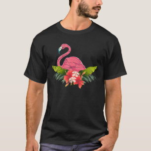 T-shirt Animaux tropicaux Zoo Oiseau Fleurs exotiques Flam