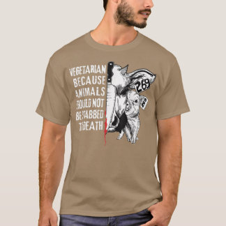 T-shirt Animaux végétariens Les animaux activistes ne doiv