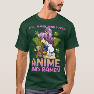 T-shirt Anime Art For Women Teen Girls Anime Merch Ramen A