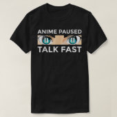 T-shirt Animé Art Girls Animé Pause Talk Fasts Animé L (Design devant)
