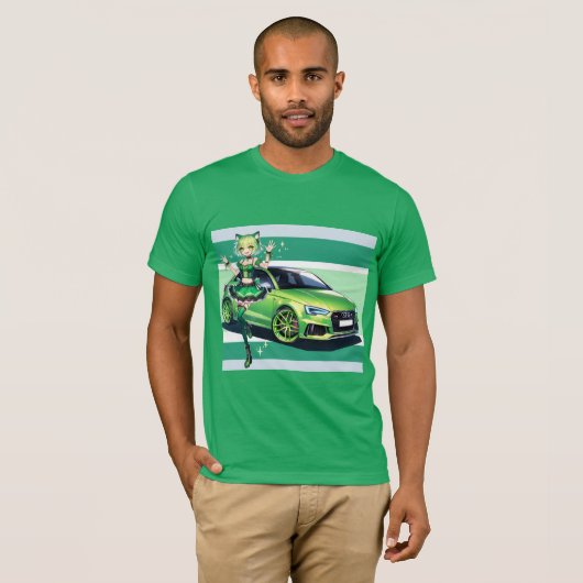 T-shirt Anime Audi RS3 (Devant entier)