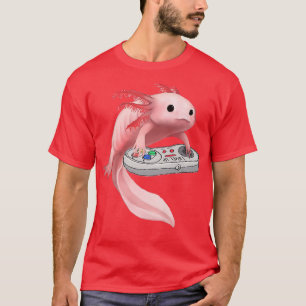 T-shirt Anime Axolotl Waifu Who Love Anime Ramen And Sketc