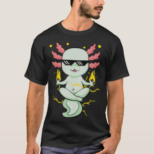 T-shirt Anime Axolotl Waifu Who Love Anime Ramen And Sketc