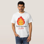 T-shirt Anime Calcifer mignon (Devant entier)