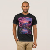 T-Shirt Anime Cerisier Sakura  (Devant entier)