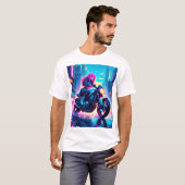 T-shirt Anime Cyber Punk Themed Graphic Shirt (Devant entier)