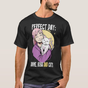 T-shirt Anime de jour, Boba et Chats