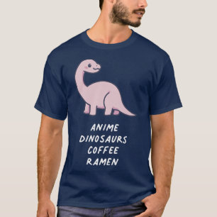 T-shirt Anime Dinosaures Café Ramen Kawaii Pastel Goth Ae