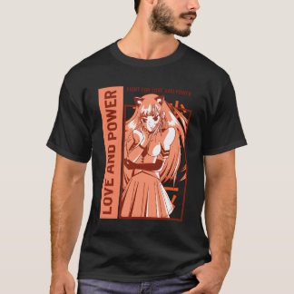 T-shirt Anime drôle d'amour et de pouvoir