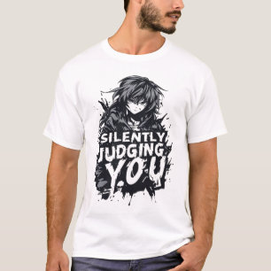 T-shirt Anime drôle de mode urbaine grunge qui vous juge s