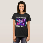 T-shirt Anime en pause parle vite (Devant entier)